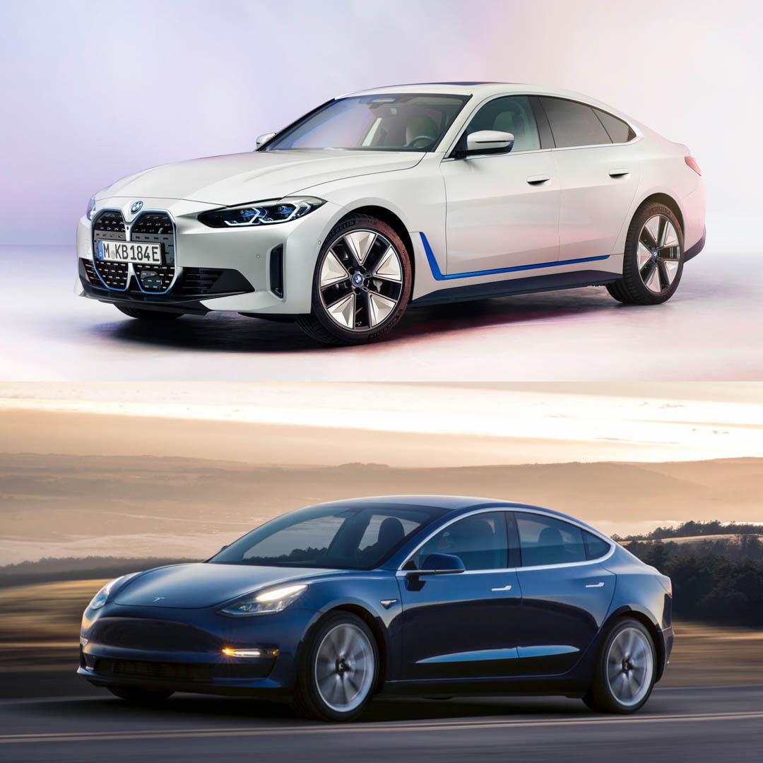 BMW i4 vs Tesla Model 3 1 of 3 830x830